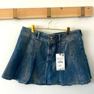 Zara Denim Mini Skirt - Brand New Medium 28